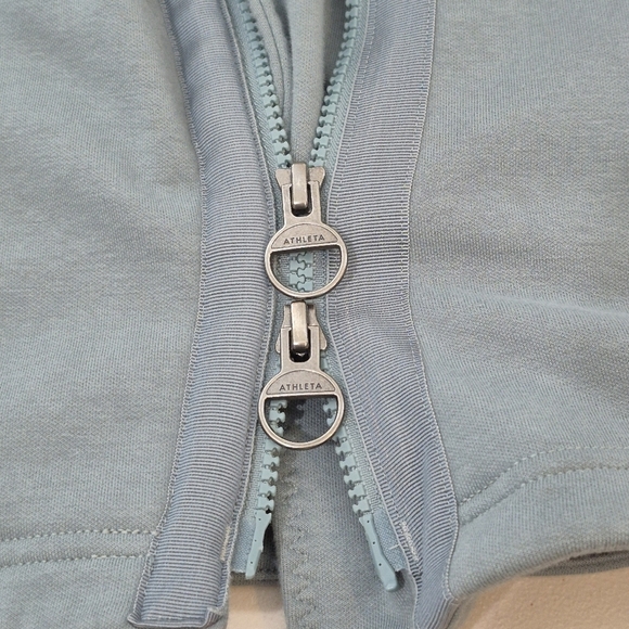 Athleta Moto Jacket w/ Asymmetric Front Zipper Moto Style Detail- Size XS - Picture 12 of 16